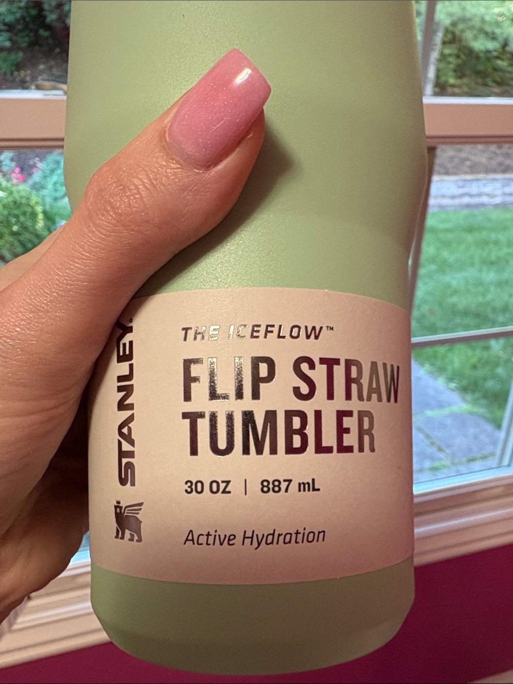 Stanley Mint Green Flip Straw Tumbler with Carry Handle 30 oz NWT - Picture 5 of 8
